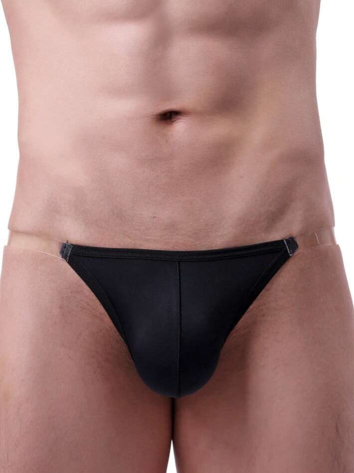 FANDY Men's Ice Silk High Cut U-Convex Triangular Underwear